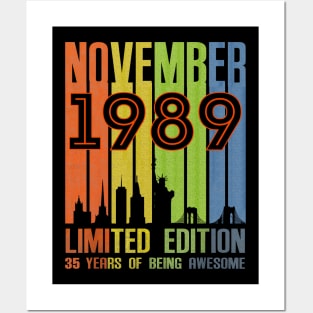 November 1989 35 Years Of Being Awesome Limited Edition Posters and Art